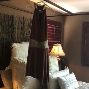 Beautiful, sexy Bebe asymmetrical dress.